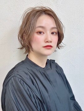 ハウスアンドヘアーワークス(House&Hair works) 前髪長め大人小顔ショート30代40代50代　藤沢