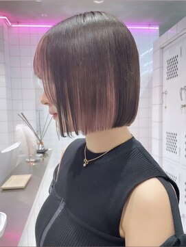 ロンドルーチェ 心斎橋(Lond luce) ダークアッシュ/ミディアムレイヤーカット［髪質改善/縮毛矯正］