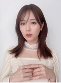 韓国風エギョモリ★くびれ外ハネミディ大人可愛い小顔20代30代