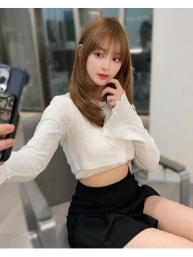 ノク 渋谷(nok) ウォニョンバング_カールセミディシアカラー