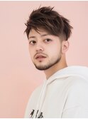 ツーブロアップバング