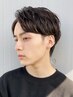 メンズカット+フェザーパーマ￥8500#鹿児島#フェザーショート#センターパート
