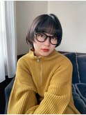 ♪イメチェン外ハネボブ美髪ワイドバングレイヤーショート池袋