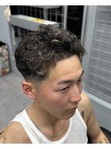 束間オールバック×スキンフェード【池袋フェード】