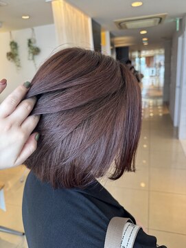 フェイス 大船(FACE) 丸みボブ 暖色ピンクカラー /コノミ.大船