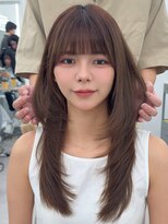 アマトウキョウスマートサロン(AMA TOKYO×Smart Salon)&nbsp;くびれレイヤー/顔まわりカット/くびれ巻き/レイヤーカット