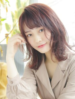 シートゥー(C.two)の写真/【今福鶴見1分】カラー＋コラーゲントリートメントでふわサラの仕上がりが叶う♪透明感ある艶美髪に＊