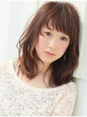 ■色っぽいウェーブパーマのくびれセミディM.SLASH自由が丘28-3