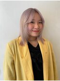【表参道sheta齋藤】小顔カットシルバーベージュオリーブグレー