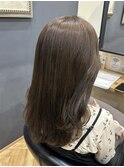 【ロング×オリーブベージュ】暗めカラー/オリーブ/鎌取/林愛華