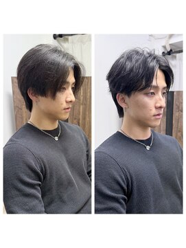 リボン(Libon) 【センターパートフェザーショート】