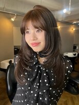 ボタン ハカタ(VOTAN hakata) 【前田七音】レイヤーカット/オリーブベージュ/ブラウン