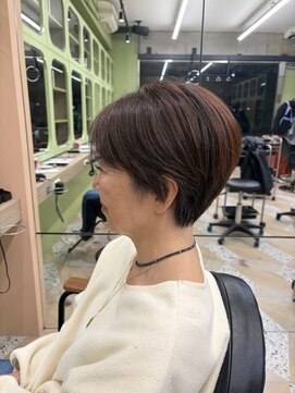 イオエ 西梅田(ioe) ブリーチなしカラー/髪質改善/ミルクティーベージュ/小顔へア