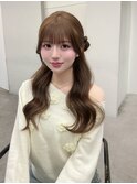 (licca内堀)ミルクティーベージュ/ブリーチカラー/ヘアセット