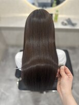 ホワイト(WHITE) 乾かしただけ縮毛矯正 ロングヘア