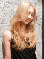 ブロック ジャポン(bloc japon) ブロンドベージュ カーテンバング 顔周りカット/奈良伶華