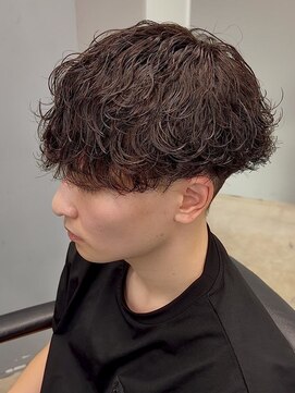 エルマーク 松山(L-MARK) 波巻きツイスパ/サーフカール/メンズ/men's/フェザーパーマ/眉毛