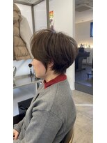 スクエアペア(SQUARE PAIR)&nbsp;くびれショート　白髪ぼかし　グレージュ　30代40代