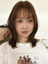 マカロニコースト(macaroni coast)&nbsp;前髪ありハッシュカット　ニュアンスレイヤーミディアム
