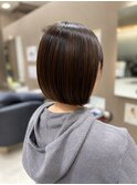 40代50代×ショートボブ×白髪ぼかし×上本町