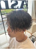 シャドウパーマニュアンスパーマ曲がる縮毛矯正横浜洋光台