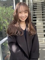 クラン調布北口店(CLAN)&nbsp;シースルー前髪のゆる巻きロング｜調布駅