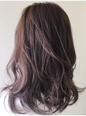 セミロングピンクアッシュ by AKI【LUXBE 大阪梅田茶屋町店】
