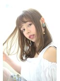【Vicke渋谷】柔らかく光に透ける透明感外国人風ヴェールカラー