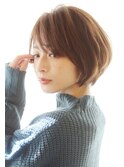 30代40代に人気シルエットが綺麗に見えるショートボブ