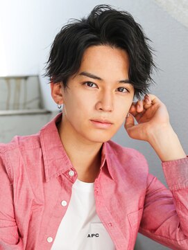 アフロート ディル(AFLOAT D'L) ワイルドモテアップバング　ウルフパーマ　ウェットヘア