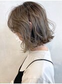 オリーブアッシュグラデーション_ピンクベージュ_ba305363