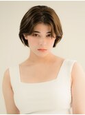 Aバング/シースルー/ボブウルフ/シアベージュ【新宿/西新宿】