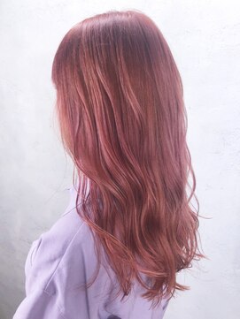 アイティーバイアルバム 八王子店(IT by ALBUM) ピンクロング_マロンベージュかきあげロング_ba319311