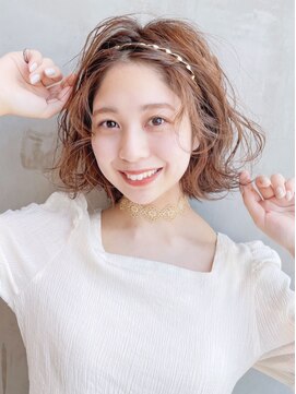 アイティーバイアルバム 藤沢店(IT by ALBUM) ボブアレンジ_ショコラベージュボブルフベビーバング_28824