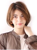 ひし形ボブレイヤー／大人ショート／表参道／30代40代50代