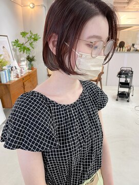 ヘアー アイス カンナ(HAIR ICI Canna) ベージュ×カシスピンク