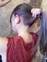 マギーヘア(magiy hair) ［meyou]ポイントインナーカラー × パープルシルバー