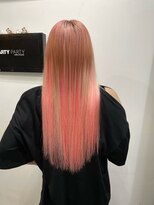 パーティパーティ ヘア(PARTYPARTY hair) ピンクエクステ/ナチュラルエクステ/プルエクステ/巻髪/ロング