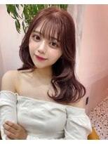 ボタン シブヤ(VOTAN SHIBUYA)&nbsp;ブリーチなしダブルカラー/ピンク/韓国ヘア/顔まわり