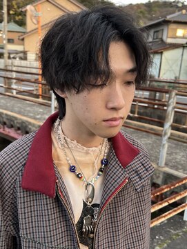 ヘアショップ ホップエム(HAIR SHOP HOP M) センターパート/ツイストスパイラル/１ヶ月半後