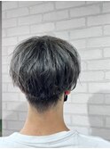 20代30代透明感暗髪アッシュブルーグレージュ