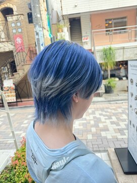 アソビセカンド 原宿(ASOBI 2nd) ダブルカラー/韓国/ブリーチ/ハイトーンカラー/ブルーカラー