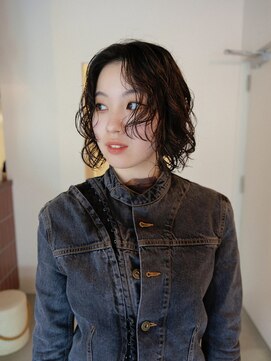 トッド(tod) ボブパーマ/ブラック/前髪/ウェーブパーマ/ホットパーマ/美髪