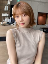 エトラ 渋谷店(etora) 前髪 外ハネボブ チェリーブラウン ミニウルフ"