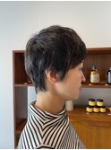 ショート+アシンメトリー