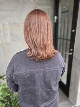 メゾン アヴァロ(Maison Avallo) ピンクパープルかわいいロブヘア