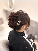 アップヘア【クランソア】ヘアメ/ヘアセット/心斎橋