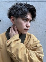 ロンド ローガン 名駅(Lond LOGAN)&nbsp;アップバングのツイストスパイラルパーマスタイル