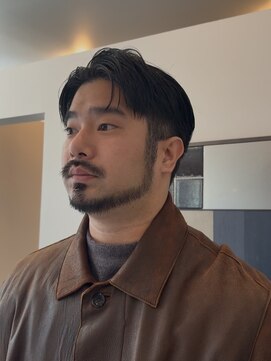 アンフェインド02(UNFEIGNED 02) サイドパートショート/刈り上げセンターパート/MEN'S HAIR