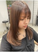 レイヤーカット透明感ブラウンカラー×小野ふゆり